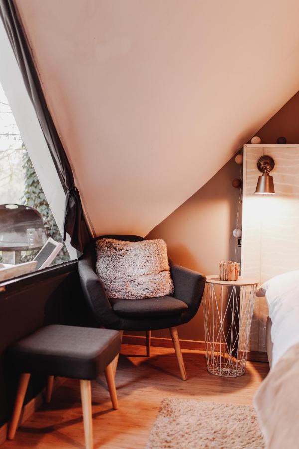 Chalet Scandinave Avec Sauna Ir - In The Woods Gesves Exterior photo