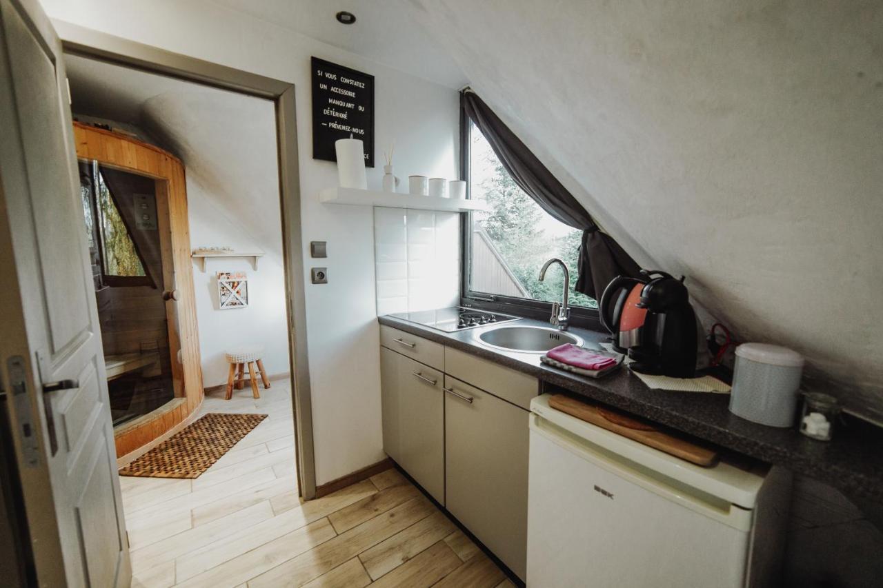 Chalet Scandinave Avec Sauna Ir - In The Woods Gesves Exterior photo